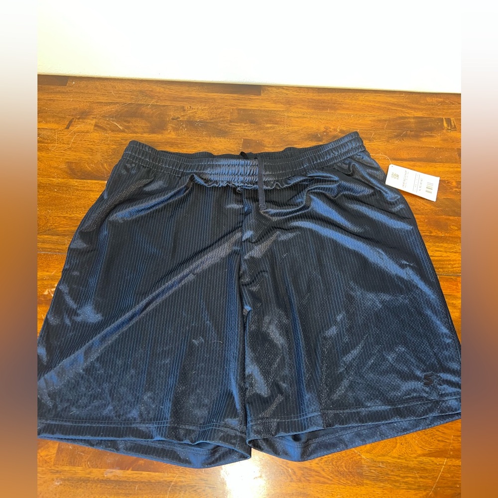 STARTER Navy Blue Athletic Shorts